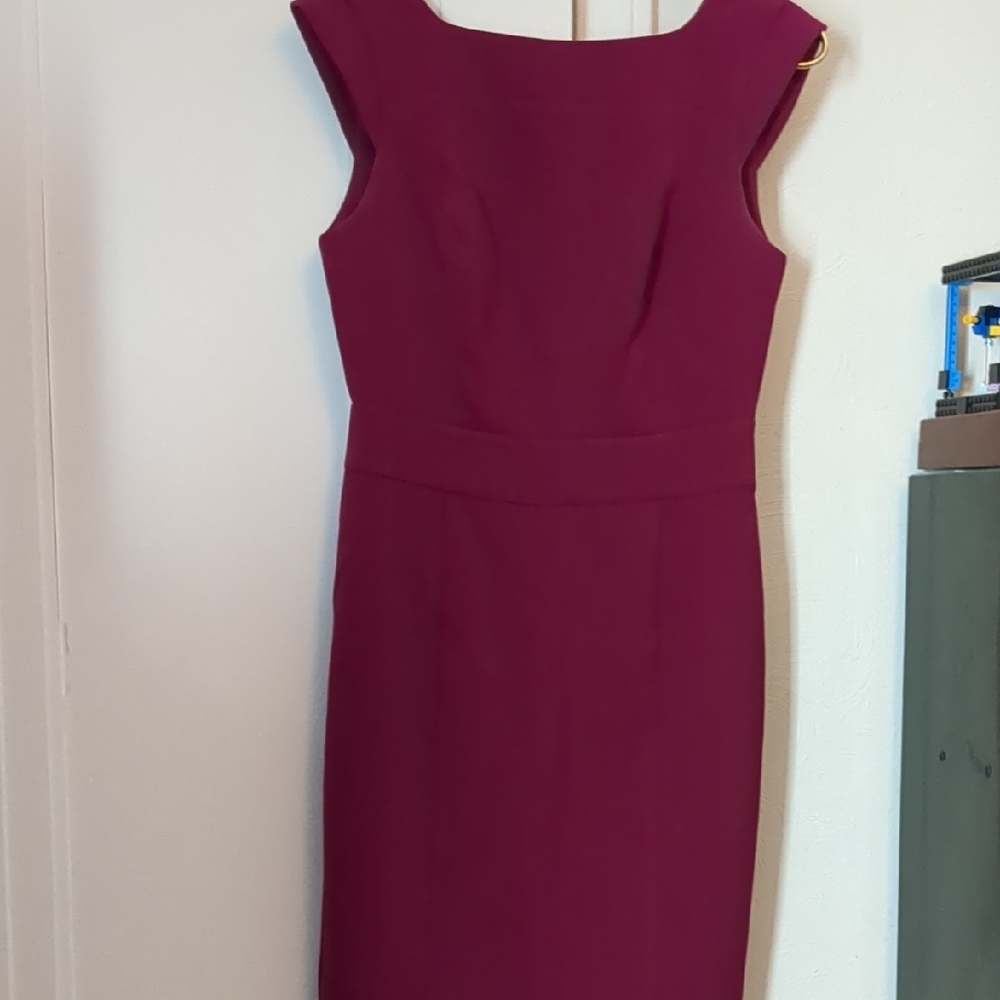 Elegant Magenta Sleeveless Dress